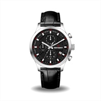 Funda de acero inoxidable 316L personalizada, reloj de cuarzo con recubrimiento de cristal de zafiro, diseño especial, dial, cronógrafo, apto para Japón, VD57, MOVT