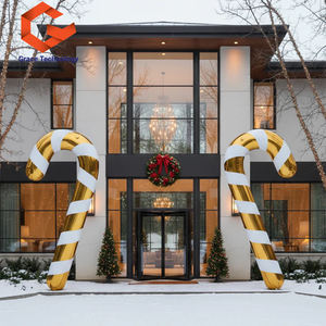 Bâtons de bonbons de Noël gonflables personnalisés, boules miroir, sphères, décorations gonflables de Noël, gros bâtons de bonbons brillants - Product Image 1