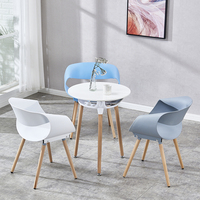 Table basse moderne noire en gros, table à manger, mobilier de salon, table à manger carrée nordique avec rangement