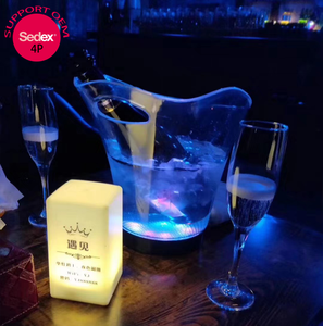 دلو ثلج كهربائي قابل لإعادة الشحن بسعة 5.5 لتر مصنوع من البلاستيك الشفاف بتصميم بسيط للحفلات - Product Image 2