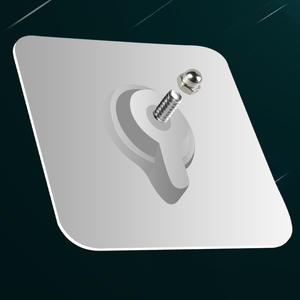 Gancho adhesivo cuadrado tipo T con tornillo 6x6, colgador de plástico desmontable para montaje en pared para marcos de fotos - Product Image 2