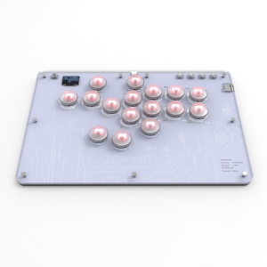 TOPWOLF Leverless All-Button Arcade Stick 16Keys <b>Controller</b> for Fighting Games Compatible with PC/Switch/Steam/Sony Consoles - Product Image 3