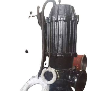 La pompe à eaux usées submersible 220V a un débit de 10 mètres cubes par heure, une hauteur de refoulement de 10 mètres et une puissance de 0,75 kW - Product Image 1