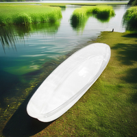 2024 bateau à rames à coque PC transparente pour dériver dans les eaux océaniques nouvelle conception de canoë kayak