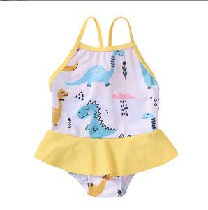 <span class=keywords><strong>Maillot</strong></span> <span class=keywords><strong>de</strong></span> <span class=keywords><strong>bain</strong></span> une pièce rayé imprimé à volants pour petites filles <span class=keywords><strong>de</strong></span> 1 à 7 ans, couleurs vives - Product Image 2