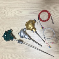 Sonde de température à capteur RTD (PT50, CU50, PT100, PT1000) à quatre fils, -200-420°C, pour applications chimiques, en acier inoxydable SS316