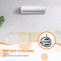 Moteur de ventilateur d'intérieur DC ZKFP-20-8-113 310V 20W 1600RPM 8 pôles CCW de remplacement pour climatiseur split