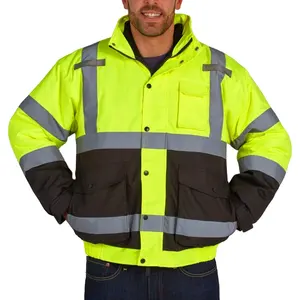 Custom Logo Winter Jacket Mens Waterproof Camping Clothes Outdoor Work Wear