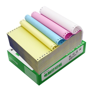 <span class=keywords><strong>Unicopy</strong></span> 50g-55g CB/CFB/CF Kohlefreies Selbstkopierpapier (Weiß Rosa Gelb Blau Grün) Hergestellt in China Rolle - Product Image 1