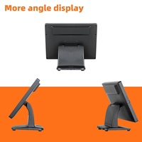 Desktop 15 Inch Capacitive Touch Screen Monitor Aluminum Alloy LED Screen Computer Monitor Perfect for Retail Touch Monitor