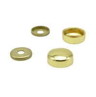 Vis de fixation décoratives en verre miroir doré poli de 20 mm
