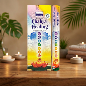 Incienso Premium Darshan Chakra Healing, Aromaterapia India, Hecho a Mano con Bambú - Product Image 3