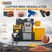 200-300kg Séparateur d'équipement de granulateur de fil de cuivre pour séparer le cuivre de la machine de recyclage de câble de séparateur de câble en plastique
