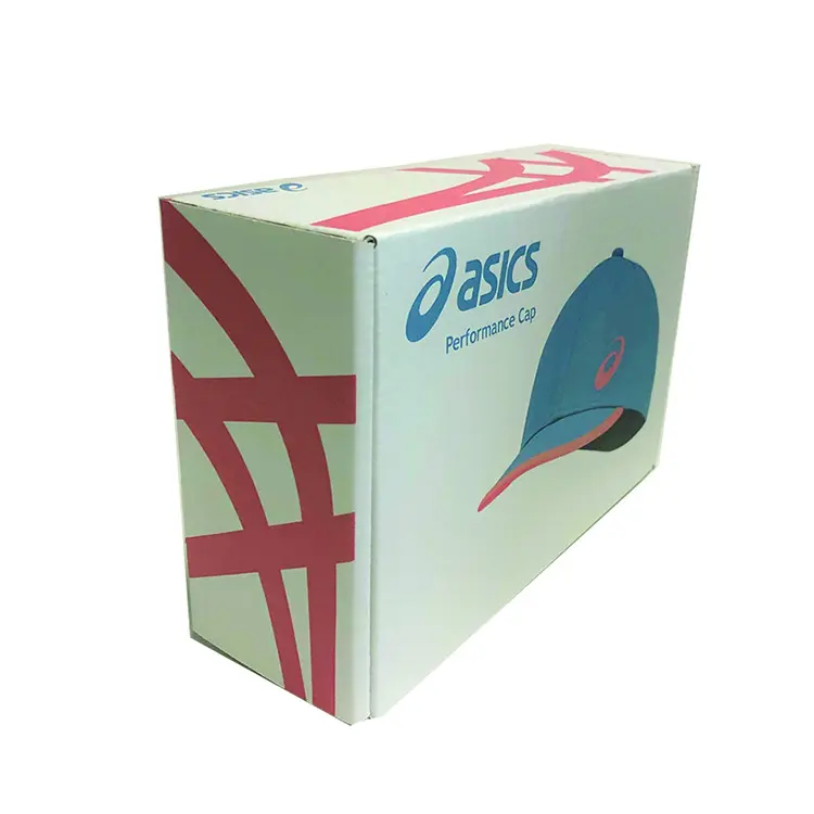 ODM OEM Druck Faltbare Papier Cap Box Verpackung Starke Wellpappe Verschiffen Papier Hut Box