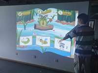 Projection Mapping pour e-books, capteur multicanal, jeux interactifs au sol et sur les murs, projecteur
