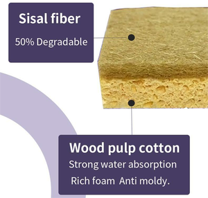 Hoja de Esponja de Sisal y Celulosa Ecológica para Lavar Platos, para Limpieza del Hogar y Uso Hidropónico - Product Image 6