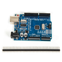 Módulo de microcontrolador para placa base, PLACA DE DESARROLLO DE ATmega328P-AU, Compatible con interfaz de encabezado de Pin R3 para Arduino UNO, 1 unidad