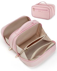 Borse per il trucco da viaggio personalizzate per borse professionali per cosmetici di grande capacità per Organizer portatile spalancato - Product Image 6