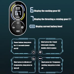 Masturbador masculino automático, Juguetes sexuales masculinos, bomba de pene con 7 chupadores, empujadores, giratorios y lamiendo, Juguetes sexuales para hombres, juguetes para adultos - Product Image 6