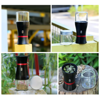 Molino Eléctrico Moderno Transparente para Hierbas Secas, Tabaco y Especias, Portátil y Mini, para Jardín, Venta al Por Mayor