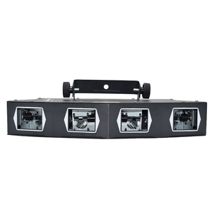 Línea láser de escaneo de cuatro cabezales en forma de abanico, línea láser a todo color, luz DJ Disco Show Night Club RGB Stage Laser Light - Product Image 6
