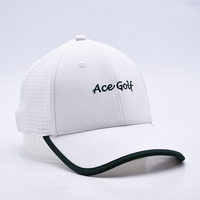 Casquette de baseball personnalisée, chapeaux de golf, broderie, logo Ace, unisexe, perforée, découpe au laser, trous percés, casquette de baseball Gorras