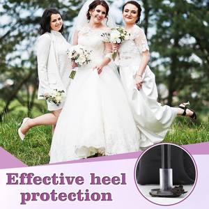 Protections antidérapantes pour talons aiguilles – Protège-talons pour la marche sur l'herbe et les sols irréguliers - Product Image 2
