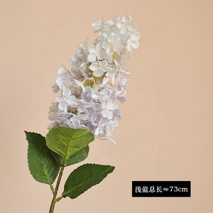 5 têtes 3D fleurs artificielles real touch hortensia buissons à vendre - Product Image 6