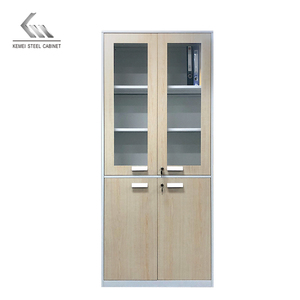 Archivador de oficina <span class=keywords><strong>con</strong></span> 2 puertas, archivador de vidrio, <span class=keywords><strong>llave</strong></span>, armario, almacenamiento - Product Image 5