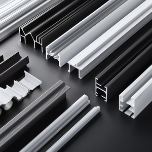 Mở Khuôn Tùy Chỉnh Chất Lượng Cao Nhựa PVC Trượt Rèm Theo Dõi Rèm Đường Ray Trượt Cho Trang Trí Nội Thất - Product Image 1