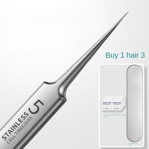 Pince à épiler luminescente traitement thermique durcissement Super pointe pour l'utilisation du visage élimine les points noirs lumière acné aiguille costume - Product Image 5