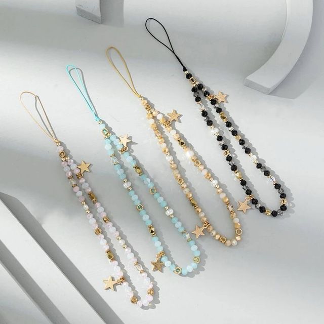 Mobile Phone Accessories Five-pointed Star Pendant String Beautiful Phone Chain Hanging Rope