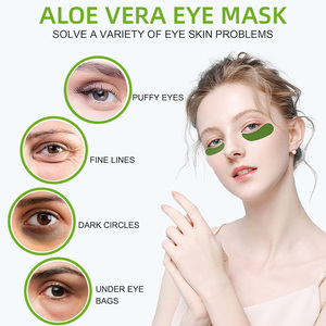 Masque pour les yeux apaisant à l'acide hyaluronique et aux minéraux, marque privée OEM, anti-rides, cernes, hydratant, aloe vera, collagène - Product Image 6