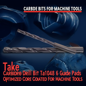 Ttake Carbide <b>Drill</b> Bit Ta1048 6 <b>Guide</b> Pads Optimized Core Coated For Machine Tools - Product Image 3