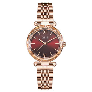 Reloj de Pulsera de Acero para Mujer, Resistente al Agua, con Diseño Redondo y Elegante, Reloj de Cuarzo de Alta Calidad y Temperamento Versátil - Product Image 1