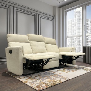 Juego de sofá de lujo ecológico directo de fábrica, sofá reclinable de diseño ergonómico, sofá reclinable con marco de Metal, sofá multifuncional de 3 plazas - Product Image 3