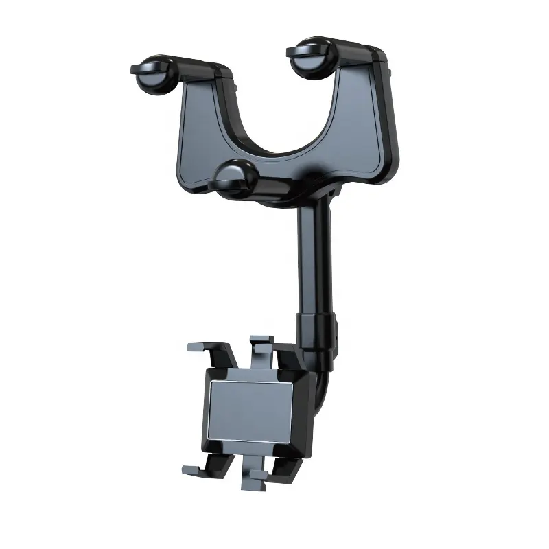 2022 new rotatable and retractable car mount cell phone stand bracket 360 rotating rearview mirror mobile phone holder for car