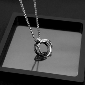 2026 Hot Selling Exquisite <b>Titanium</b> Steel Geometric Pendant Necklace Fashionable Unisex's Necklaces Wholesale Jewelry - Product Image 5