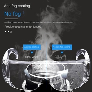 نظارات أمان مضادة للضباب بعدسات بولي كربونات، مقاومة للرذاذ والغبار، إطار كامل، معتمدة من ANSI <span class=keywords><strong>Z87</strong></span>.1 وCE، للاستخدام الصناعي والإنشائي - Product Image 2