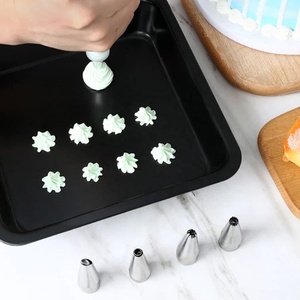 <span class=keywords><strong>Set</strong></span> <span class=keywords><strong>di</strong></span> 34 Accessori per Torte, Kit <span class=keywords><strong>di</strong></span> Ugelli in Acciaio Inox e Sacchetti per <span class=keywords><strong>Pasticceria</strong></span>, Utensili da Forno - Product Image 5