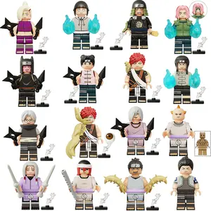 7 stili 4CM Anime Mini Figure Toys Cartoon Hokage Kakashi Hinata Deidara Itachi Sasuke Minato Manga Figurine bambole regalo