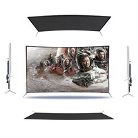 Téléviseur Intelligent Incurvé 65 Pouces 4K Ultra HD, Télévision LED 65 Pouces Grand Écran