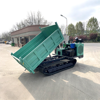 Neuankömmling Bau Garten 5 Tonnen Muldenkipper Hand Push Mini Crawler Dumper Crawler Hydraulischer 4x4 Mini Dumper Truck
