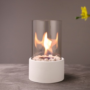 Inno fuego viviente TT-15 escritorio <span class=keywords><strong>bio</strong></span> etanol cilindro de vidrio de chimenea - Product Image 2