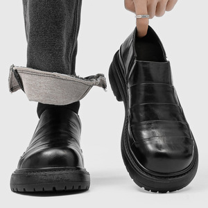 Zapatos de Hombre Primavera 2026, Elegantes, con Suela Suave, Cómodos, Sin Cordones, Casuales, de Negocios, con Suela Gruesa, para Hombres Jóvenes y de Mediana Edad - Product Image 4