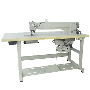 Long Arm Double Needle Lock Stitch Industrial <b>Sewing</b> <b>Machine</b> Mechanical Flat-Bed Design Overalls Automatic Needle Feed Motor - Product Image 1