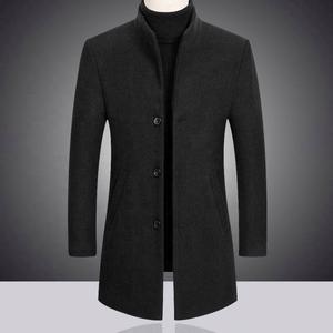 Manteau long d'hiver pour <span class=keywords><strong>homme</strong></span> en laine épaisse, collection automne 2026, très demandé - Product Image 2