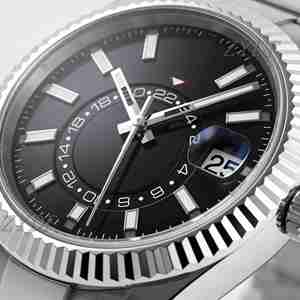 Montre sport décontractée pour homme, cinq perles, double fuseau horaire, automatique, mécanique, aiguille en cristal, acier inoxydable, Voyager Longitudinal - Product Image 2