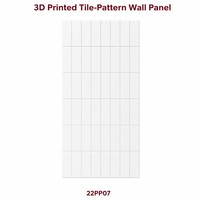 Panel de Pared SPC de Impresión 3D de Instalación Rápida, 35% de Ahorro en Costos para Diseño de Interiores de Tiendas Minoristas, Efecto Azulejo, EE. UU. FR