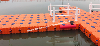 Pont flottant modulaire en PEHD pour jet ski, pont flottant de construction, plateforme flottante, quai flottant en plastique